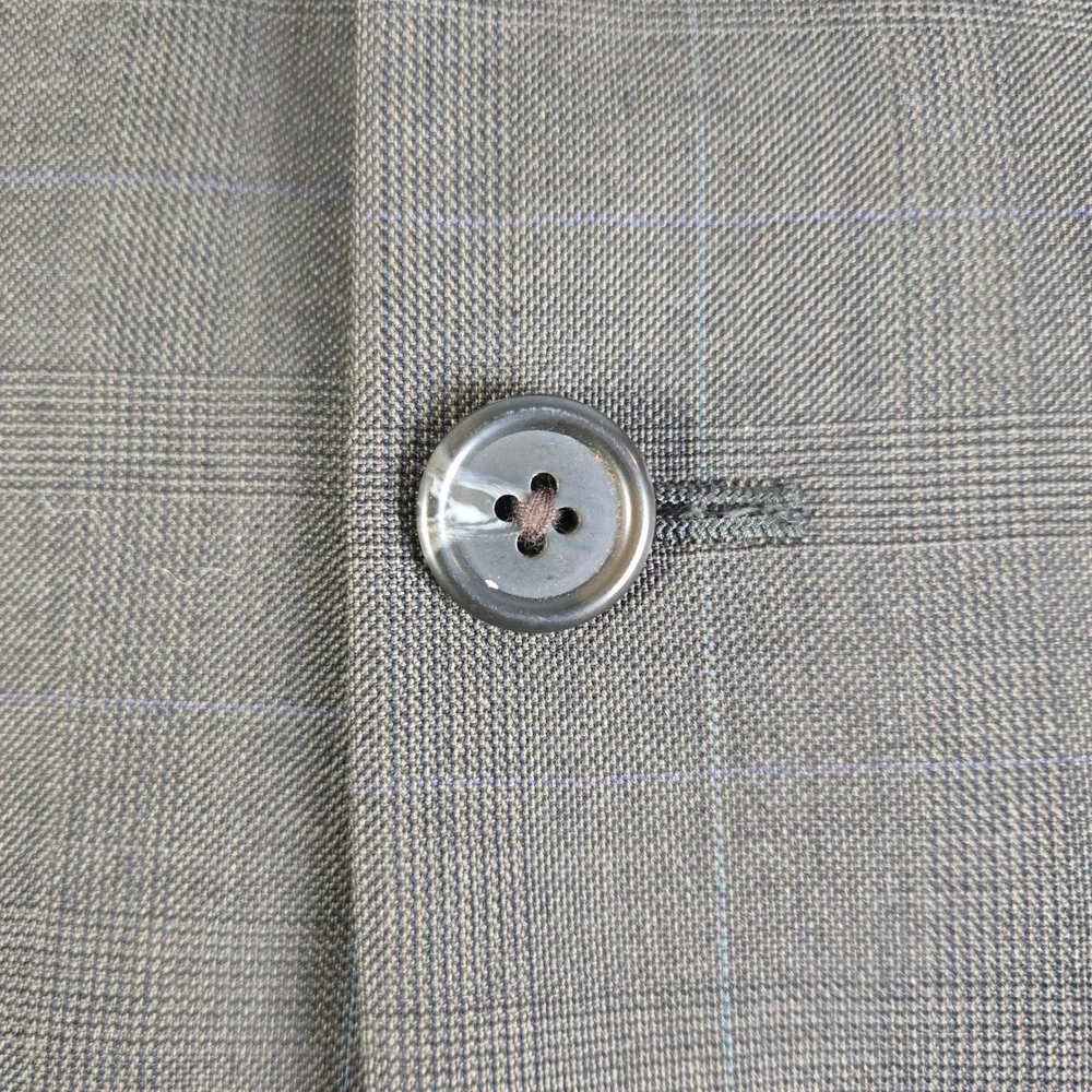 Ralph Lauren Men's Wool Glen Plaid Blazer Jacket Gray Green Blue‎ Size 42R